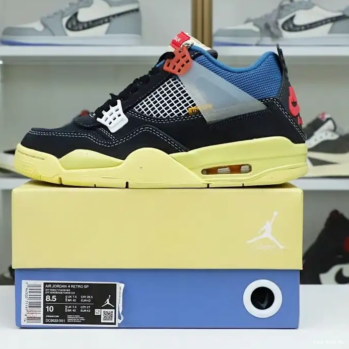 Kimikick UNION 4 'OFF AIR JORDAN NOIR' RETRO X LA 0614